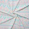 White-Blue-Multi Poly Aztec Print Liverpool Double Knit Fabric By the Yard